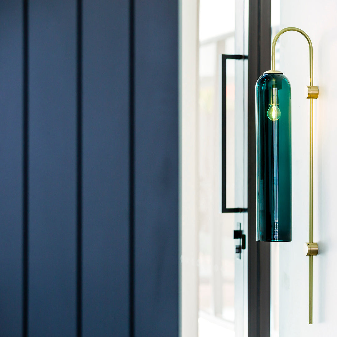 Lampada da Parete Verticale in Vetro Moderna