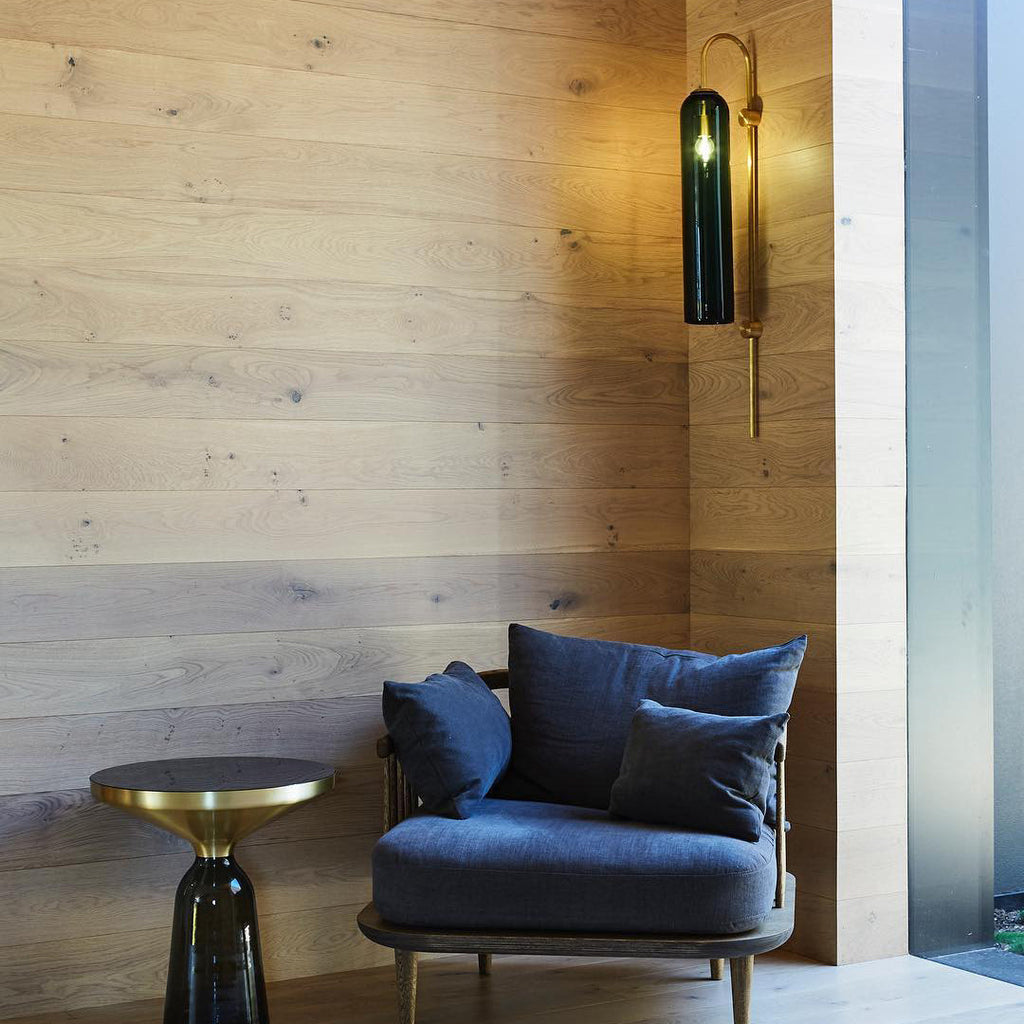Lampada da Parete Verticale in Vetro Moderna