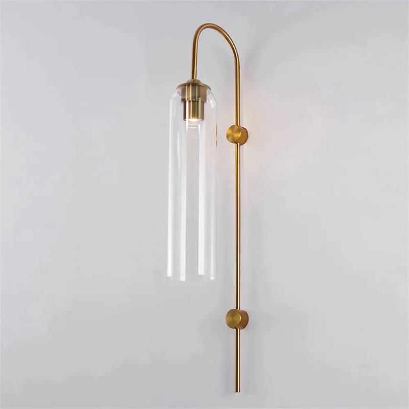 Lampada da Parete Verticale in Vetro Moderna