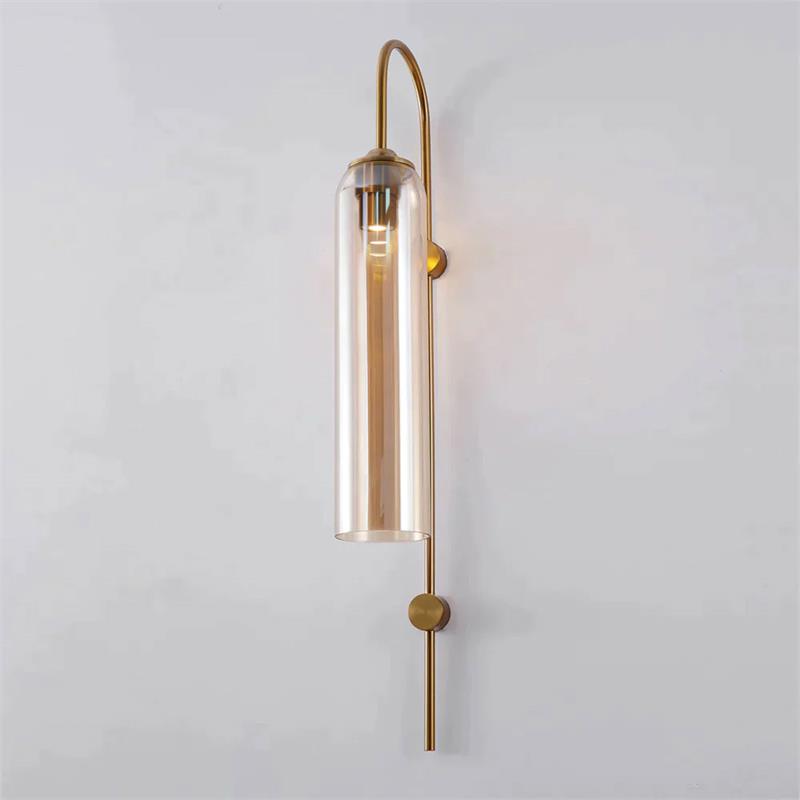 Lampada da Parete Verticale in Vetro Moderna