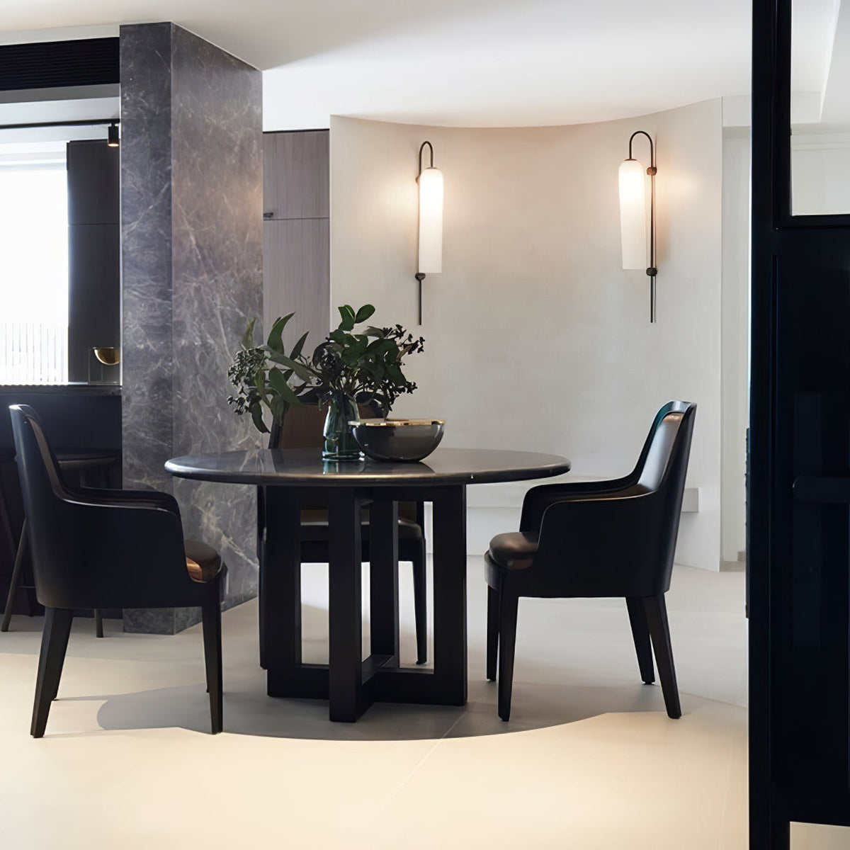 Lampada da Parete Verticale in Vetro Moderna