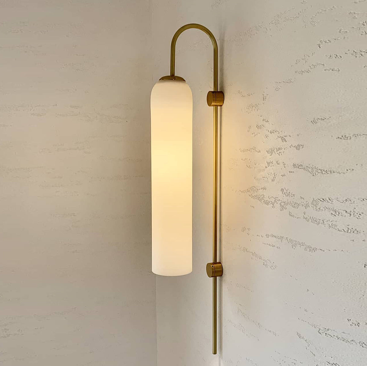 Lampada da Parete Verticale in Vetro Moderna