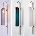 Lampada da Parete Verticale in Vetro Moderna