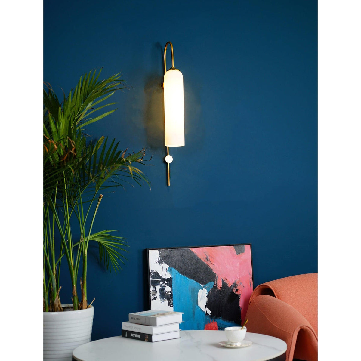 Lampada da Parete Verticale in Vetro Moderna