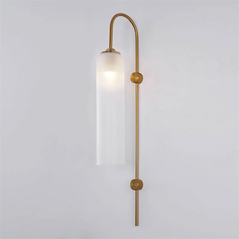 Lampada da Parete Verticale in Vetro Moderna