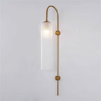 Lampada da Parete Verticale in Vetro Moderna