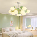 Lampada da soffitto moderna con sfere in vetro opale multiple