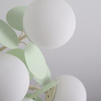 Lampada da soffitto moderna con sfere in vetro opale multiple