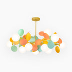 Lampada da soffitto moderna con sfere in vetro opale multiple