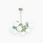 Lampada da soffitto moderna con sfere in vetro opale multiple