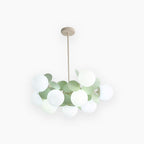 Lampada da soffitto moderna con sfere in vetro opale multiple