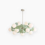 Lampada da soffitto moderna con sfere in vetro opale multiple