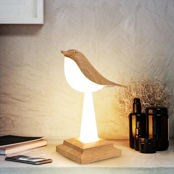 Lampada da Tavolo Esclusiva a Forma di Uccello