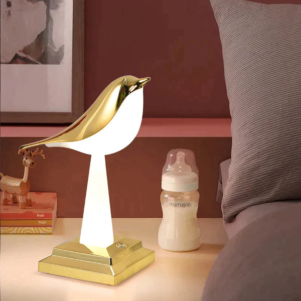 Lampada da Tavolo Esclusiva a Forma di Uccello