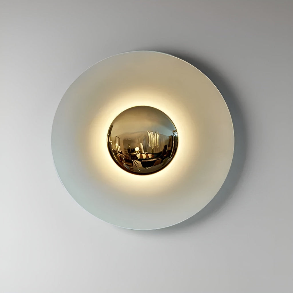 Lampada da parete LED rotonda – Design moderno con luce calda | Accenti eleganti per la tua casa