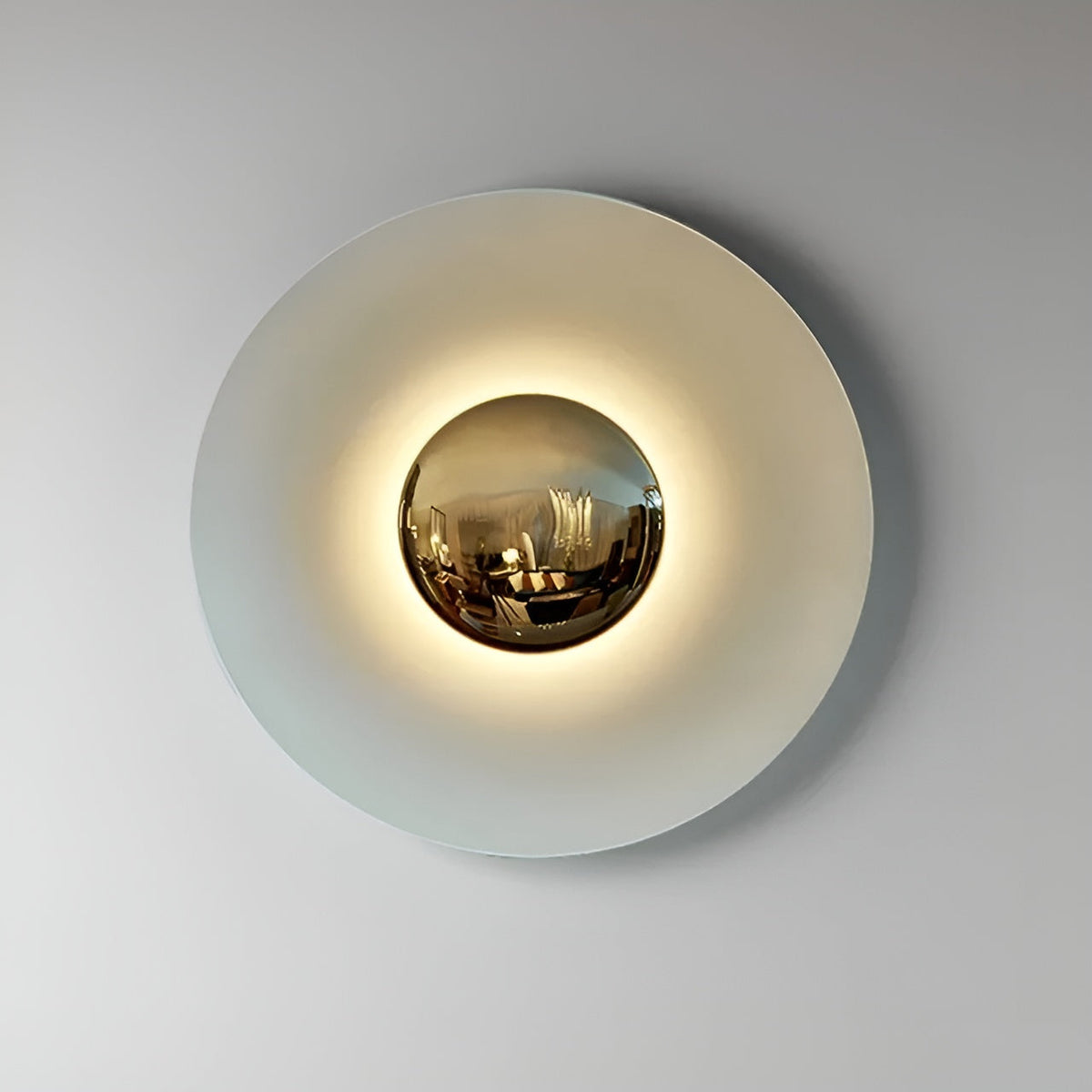 Lampada da parete LED rotonda – Design moderno con luce calda | Accenti eleganti per la tua casa