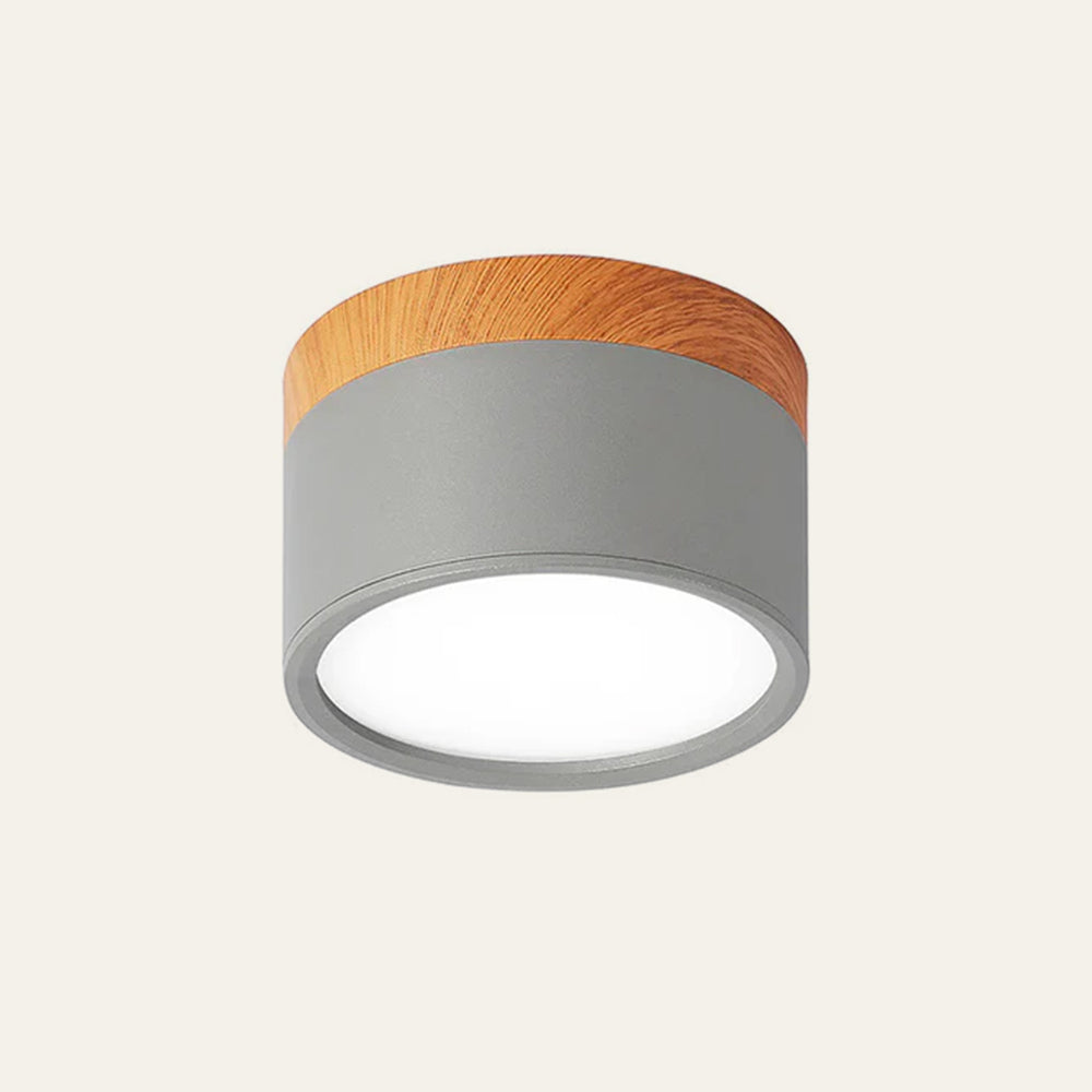 Lampada da soffitto moderna – Alluminio – Bianco – Ø 20 cm – Minimalista e a risparmio energetico