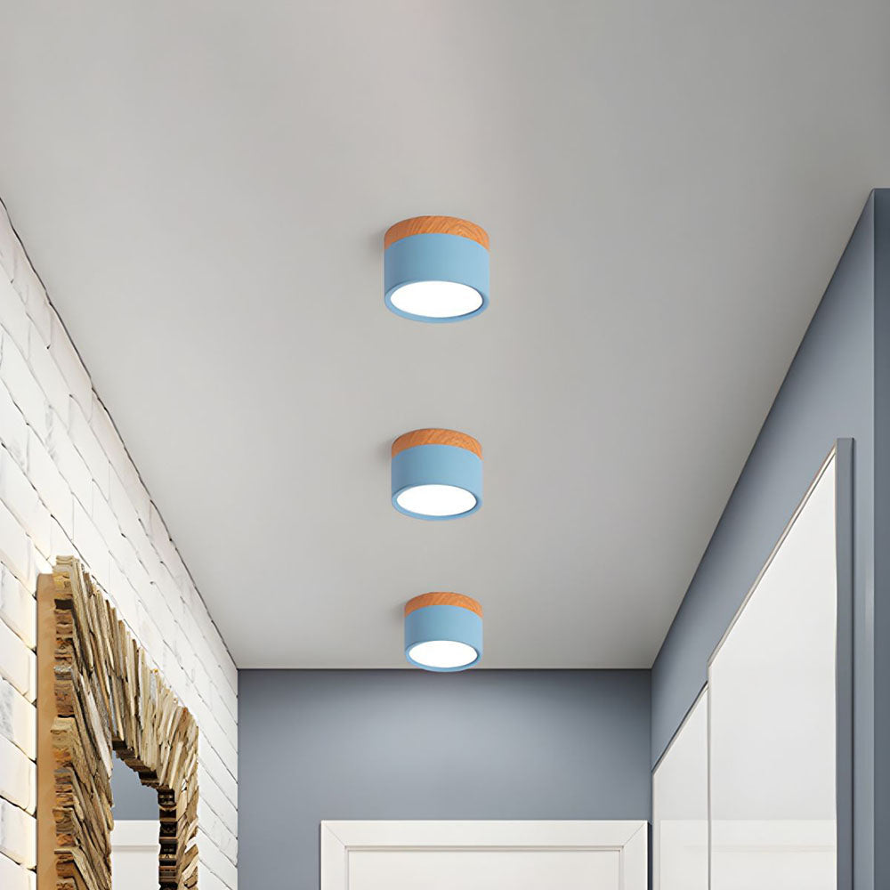 Lampada da soffitto moderna – Alluminio – Bianco – Ø 20 cm – Minimalista e a risparmio energetico