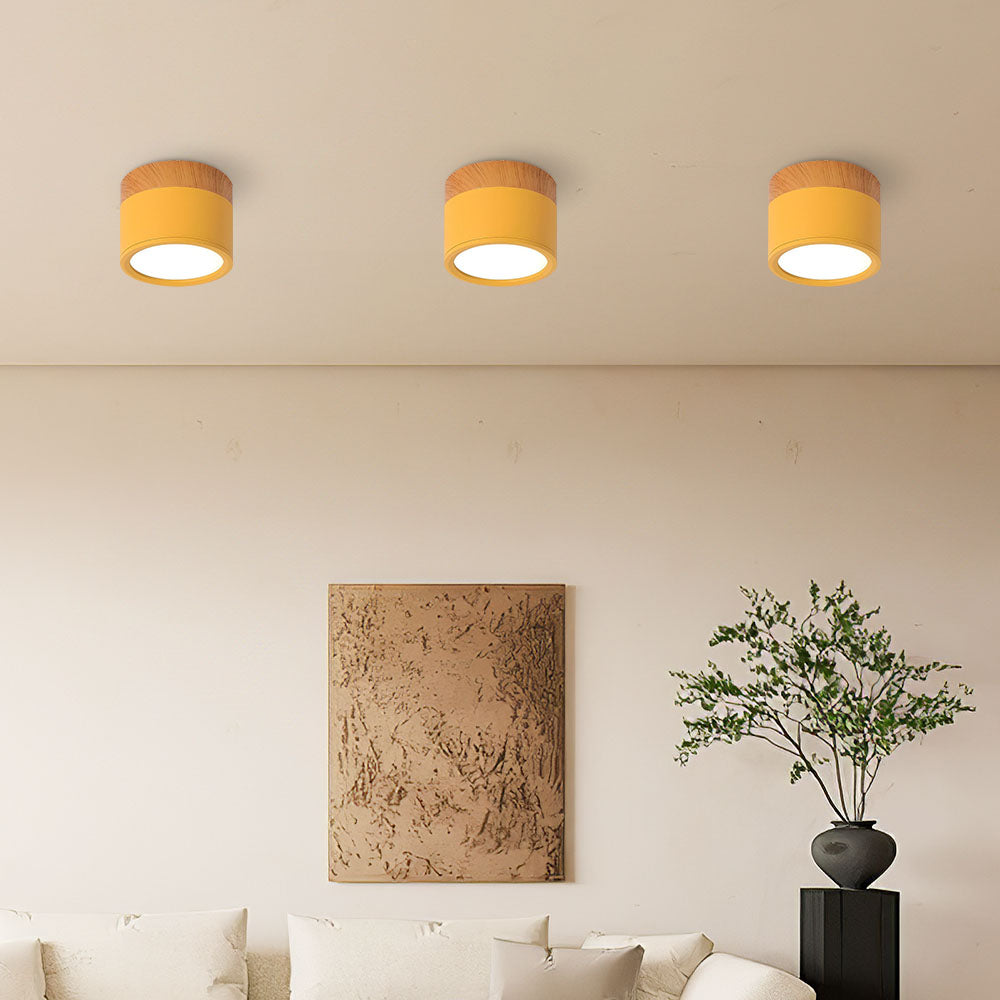 Lampada da soffitto moderna – Alluminio – Bianco – Ø 20 cm – Minimalista e a risparmio energetico