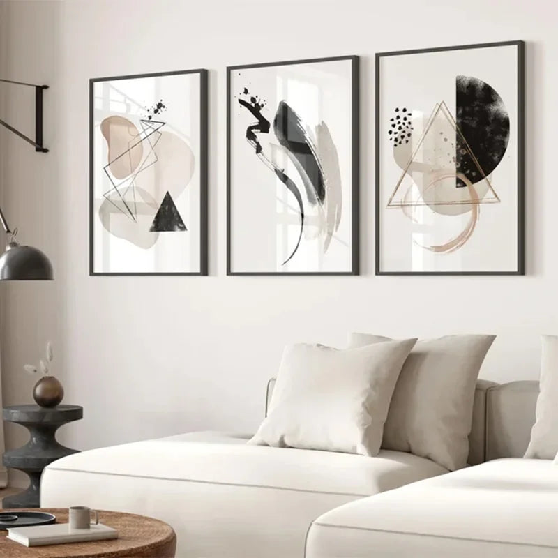 Arte moderna da parete – Stampa su tela – Neutro – Verticale – Minimalista – Stampa di alta qualità su canvas