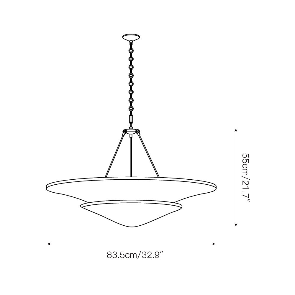 Lampadario in Ottone Avinisra