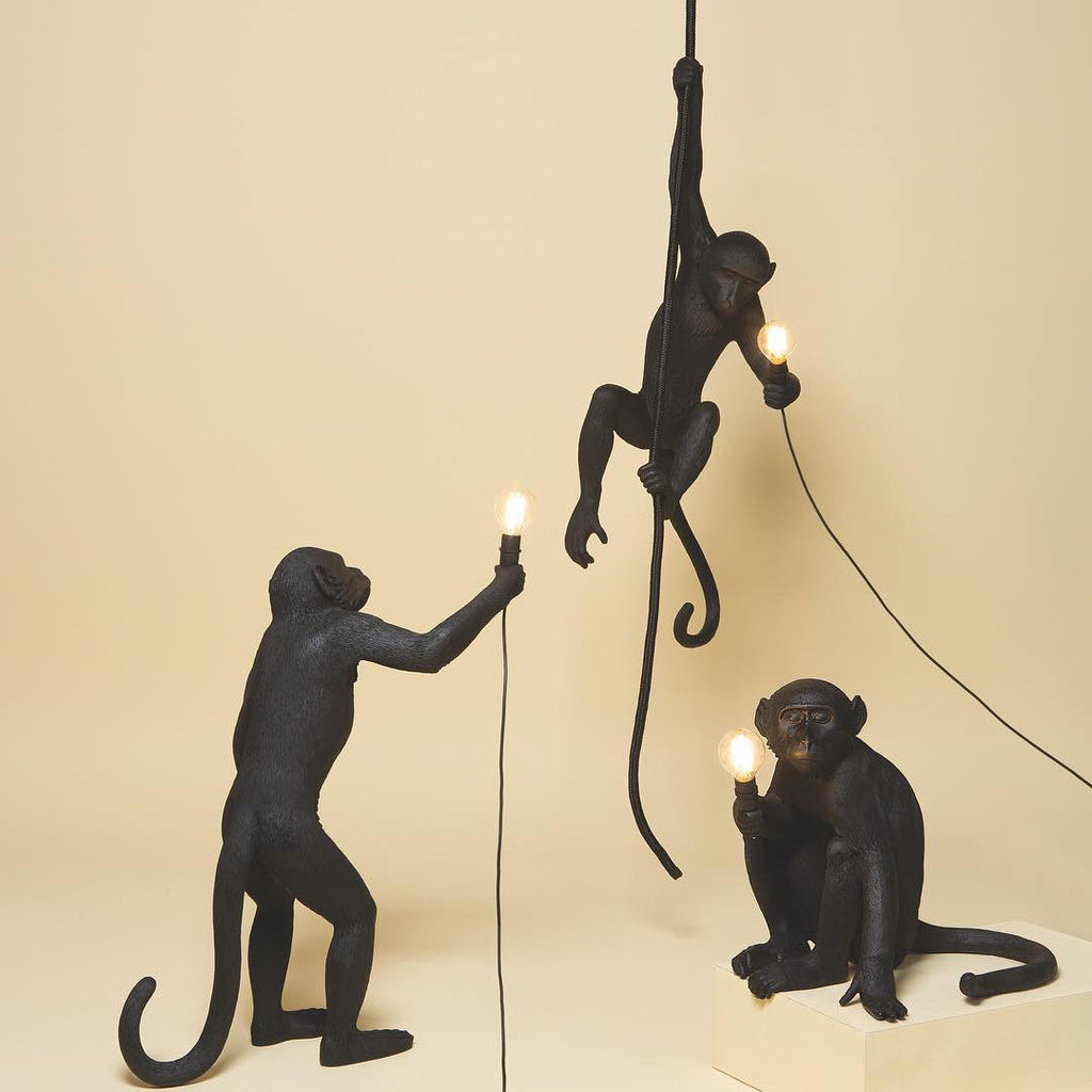 Lampada a sospensione Monkey | Oggetto di design scultoreo