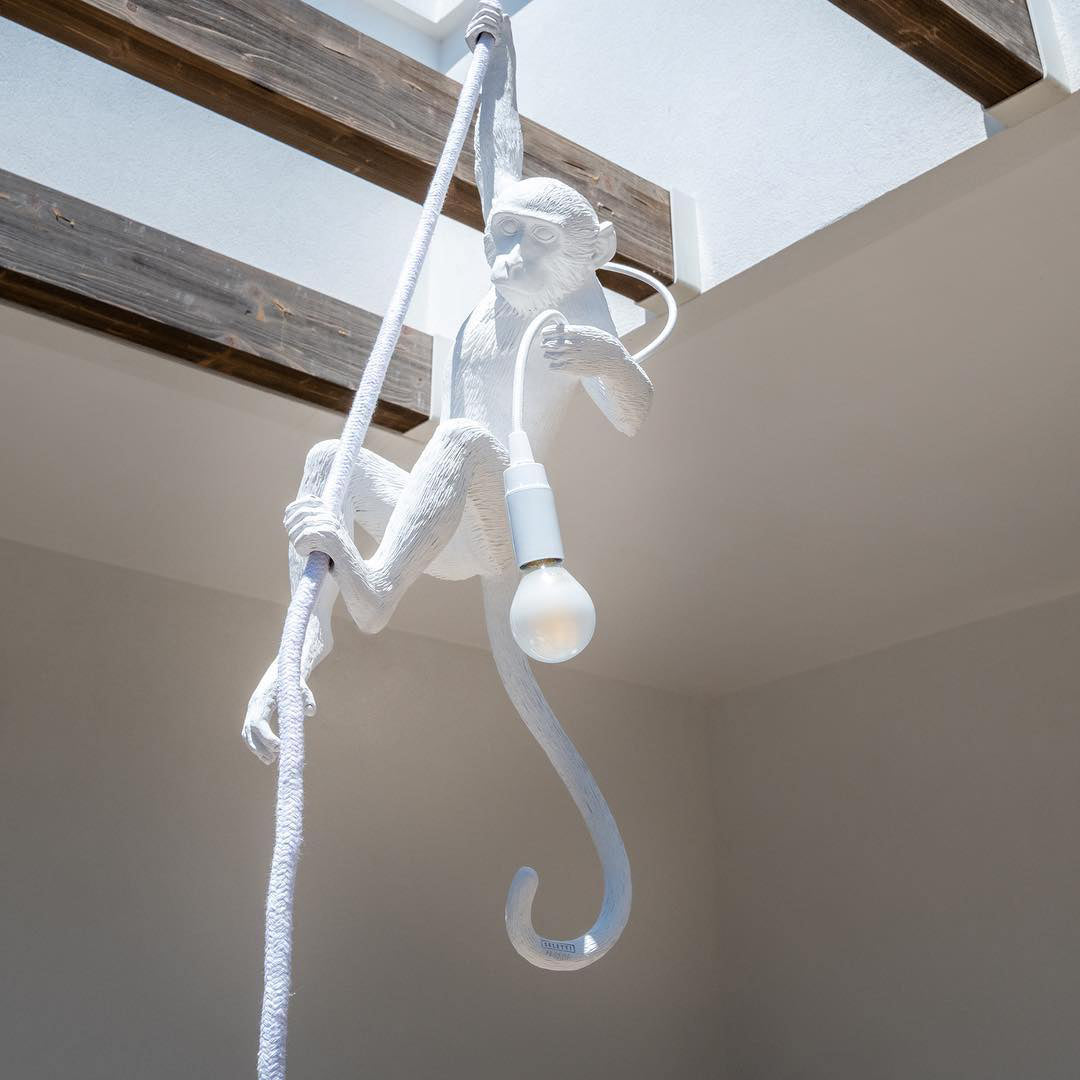 Lampada a sospensione Monkey | Oggetto di design scultoreo