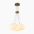 Lampadario a Globo in Vetro con Diverse Ombre Rotonde