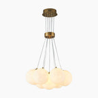 Lampadario a Globo in Vetro con Diverse Ombre Rotonde