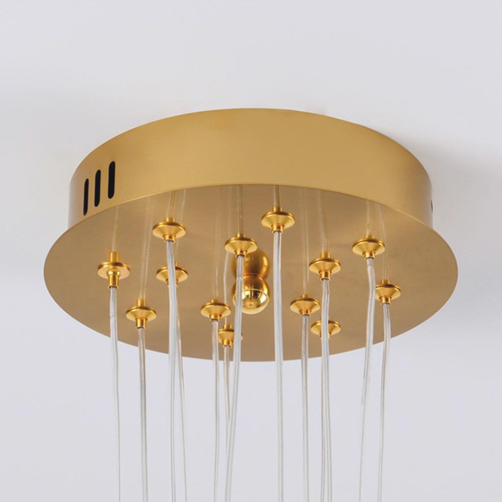 Lampadario a Globo in Vetro con Diverse Ombre Rotonde