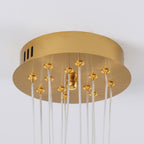 Lampadario a Globo in Vetro con Diverse Ombre Rotonde
