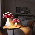 Mooshi Lampada da Tavolo – Vetro Acrilico – Bianco Caldo – Ø20 cm – Dimmerabile, Lampada da Tavolo Senza Fili a Forma di Fungo