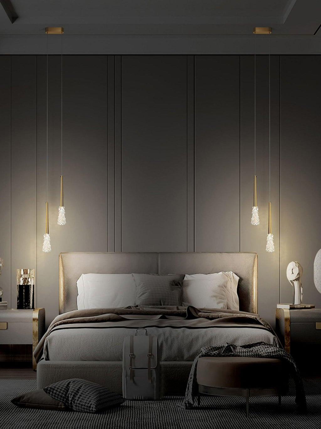 Mozzi Lux Lampadario a Sospensione Moderno in Cristallo
