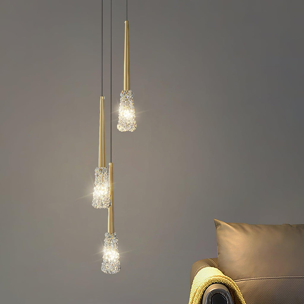 Mozzi Lux Lampadario a Sospensione Moderno in Cristallo