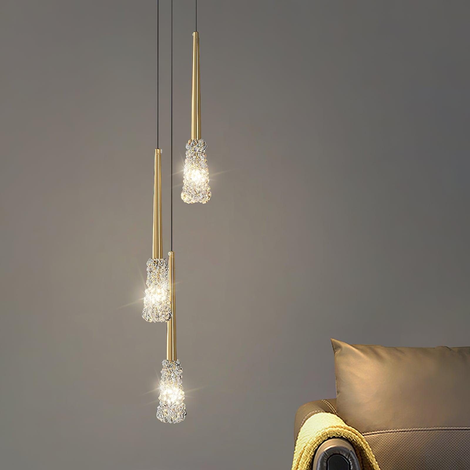 Mozzi Lux Lampadario a Sospensione Moderno in Cristallo