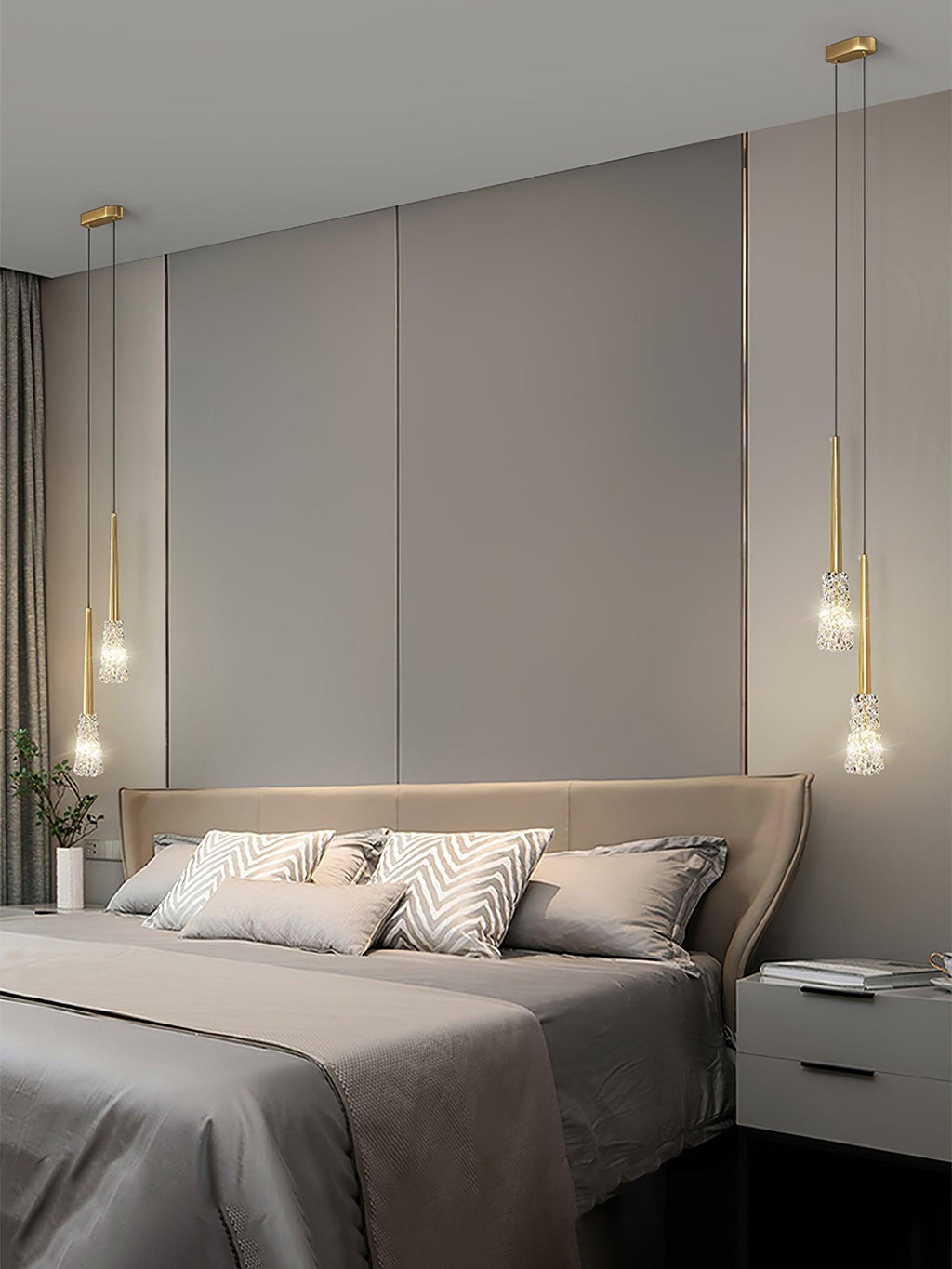 Mozzi Lux Lampadario a Sospensione Moderno in Cristallo