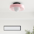 Lampada da soffitto Mulon – Vetro – Ambra – Ø30 cm – Design moderno per soggiorno e camera da letto