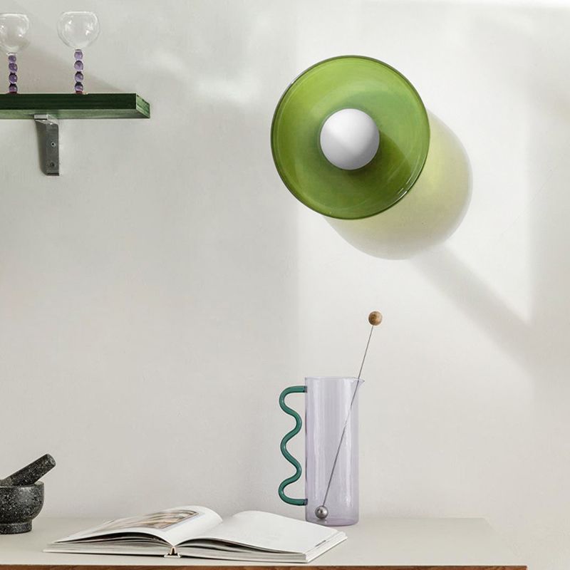 Lampada da soffitto Mulon – Vetro – Ambra – Ø30 cm – Design moderno per soggiorno e camera da letto