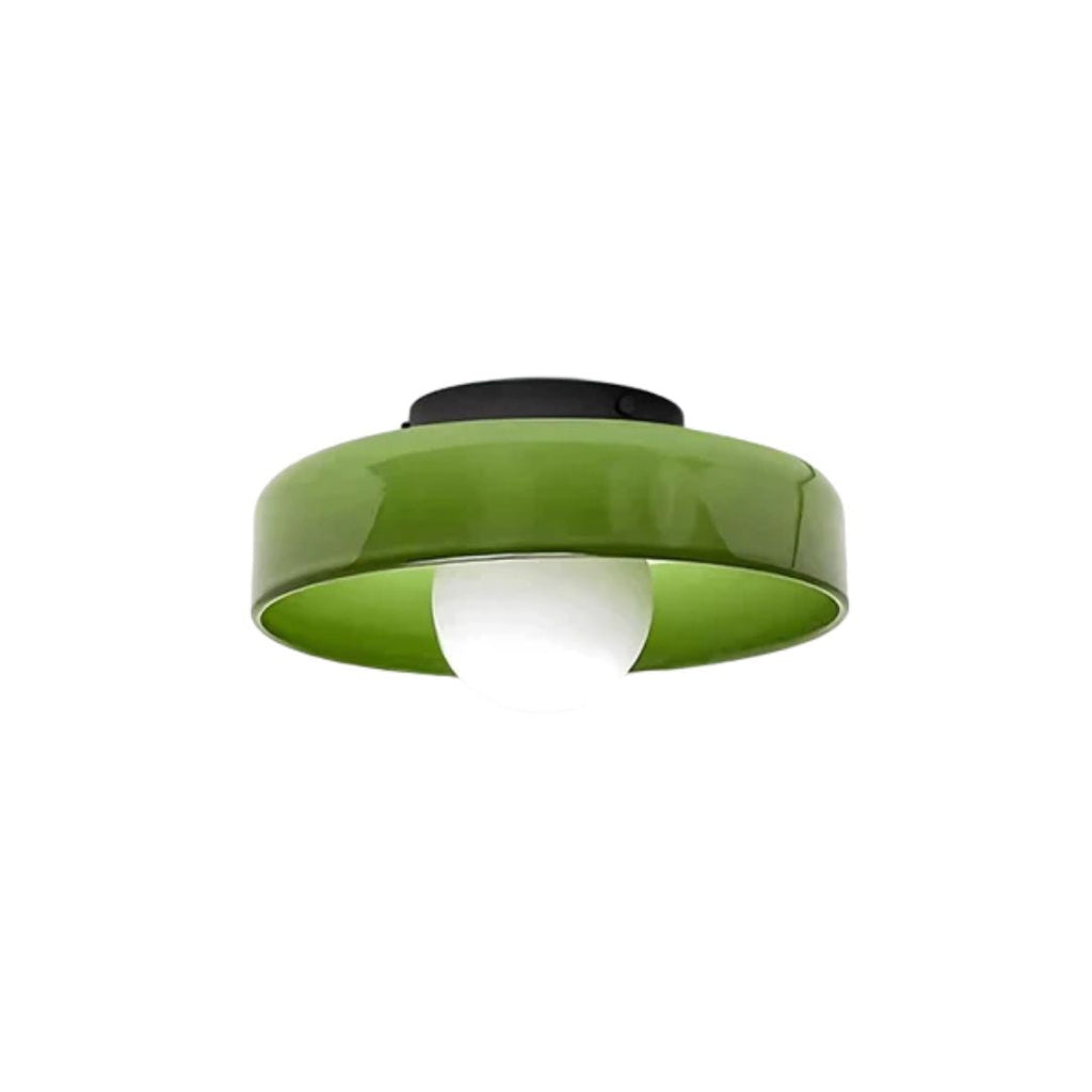Lampada da soffitto Mulon – Vetro – Ambra – Ø30 cm – Design moderno per soggiorno e camera da letto