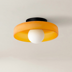 Lampada da soffitto Mulon – Vetro – Ambra – Ø30 cm – Design moderno per soggiorno e camera da letto