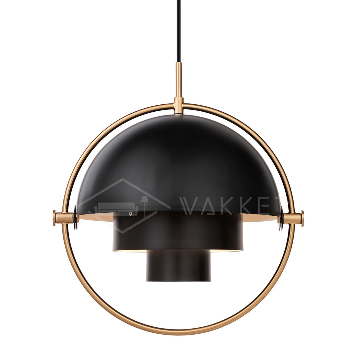 Lampada a sospensione a sfera deformata
