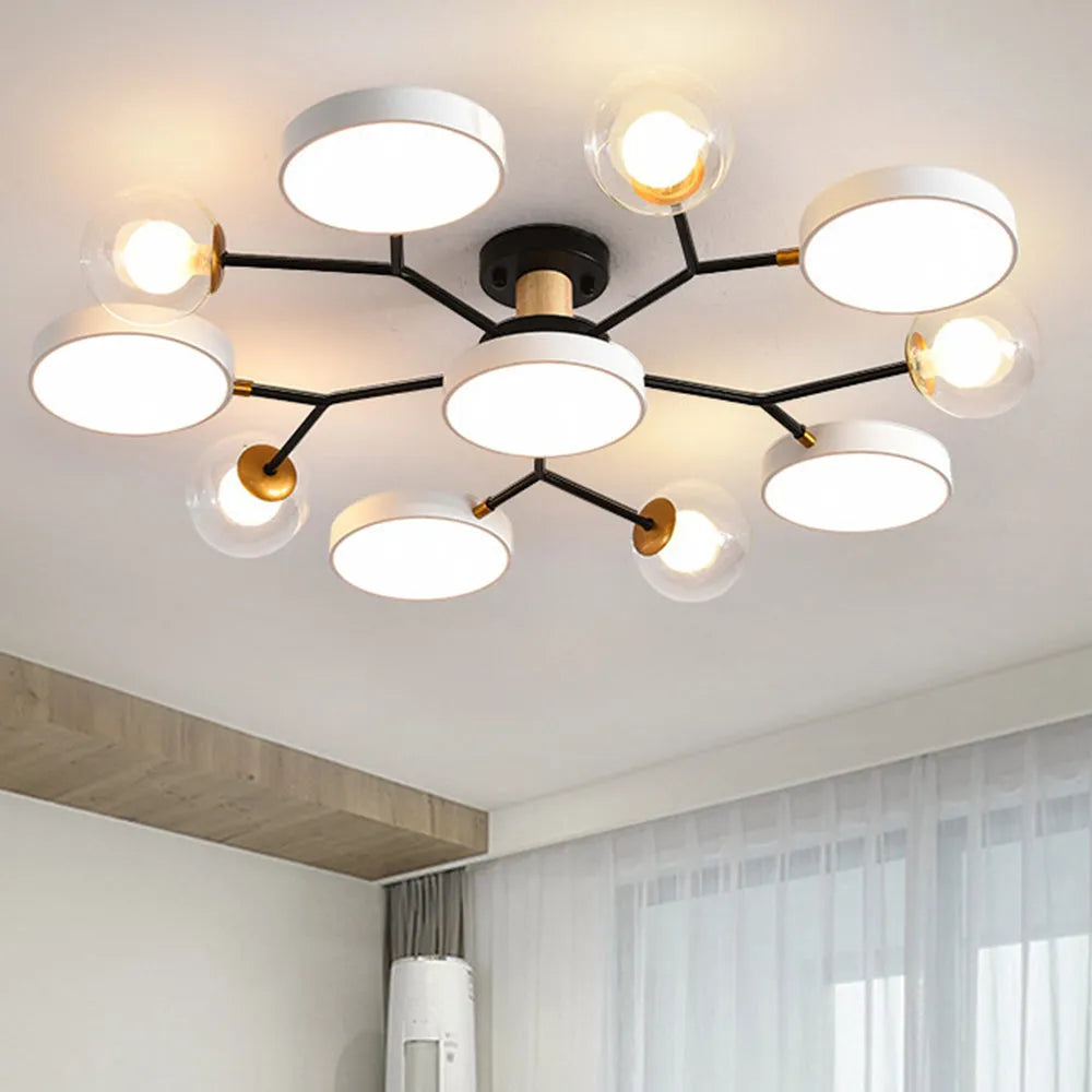 Lampada da Soffitto Moderna a Più Lampadine per Soggiorno