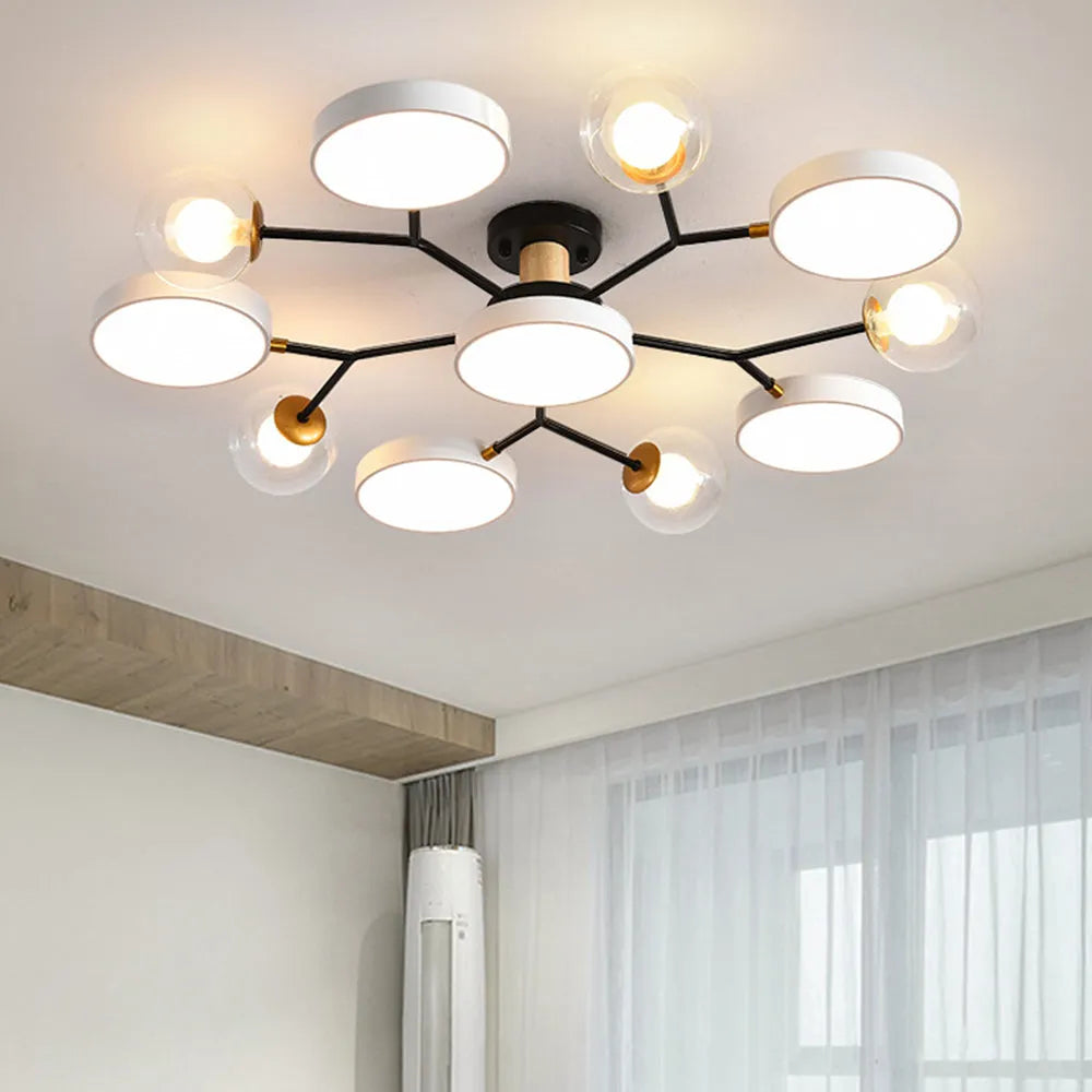 Lampada da Soffitto Moderna a Più Lampadine per Soggiorno