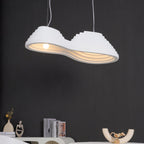 Lampada a sospensione Multi Reisfeld – Resina & Metallo – Bianco – Ø 30×30 cm – Acusticamente ottimizzata