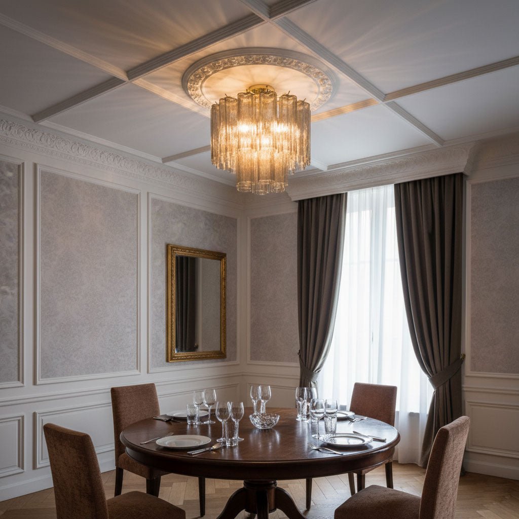 Lampada da soffitto Tubes di Murano