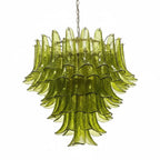 Lampadario in Vetro a Petali a Strati