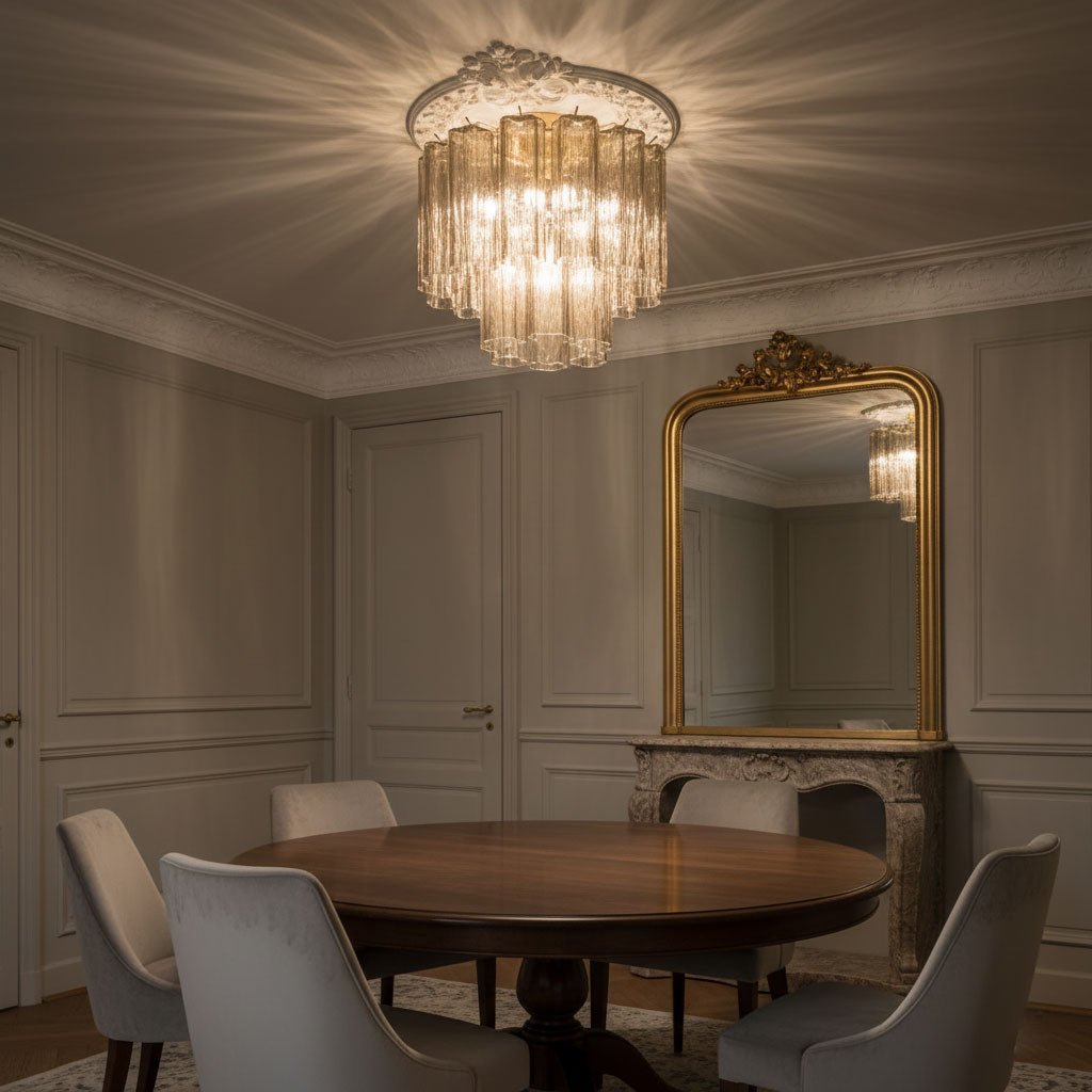 Lampada da soffitto Tubes di Murano