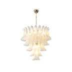 Lampadario in Vetro a Petali a Strati