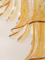 Lampadario in Vetro a Petali a Strati