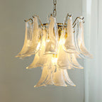 Lampadario in Vetro a Petali a Strati